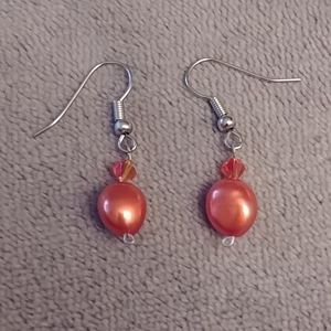 2 for $15 New Fresh water dangling Pearl earrings